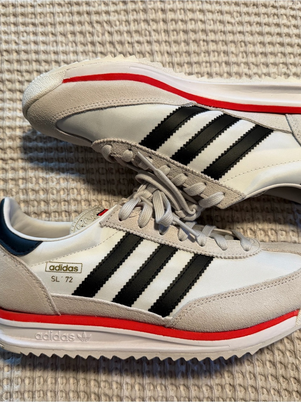 Mens adidas SL 72 RS Athletic Shoe - White / Core Black / Grey